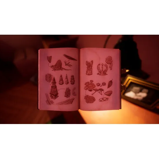 A PlayStation 5 game case showing a professor and a female student looking at a glowing ancient artifact inside a dark university library filled with shadows