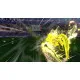 A Nintendo Switch game case displaying an intense anime football match with multiple characters leaping into the air to contest a fiery aerial ball