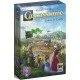 Carcassonne Jousts & Crests Expansion box showing tournament grounds, prizes, and champions