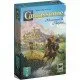Carcassonne Messenger & Mayor Expansion box showing the mayor, messenger, and scarecrow meeples