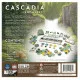 Cascadia Landmarks expansion box featuring natural Pacific Northwest landmark and habitat artwork for the Cascadia board game