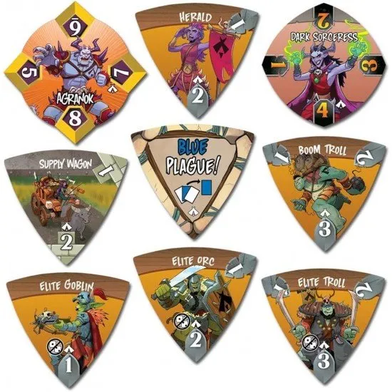 Castle Panic The Dark Titan expansion box showing the 8-point monster Agranok and the new Cavalier unit