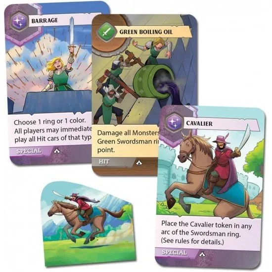 Castle Panic The Dark Titan expansion box showing the 8-point monster Agranok and the new Cavalier unit