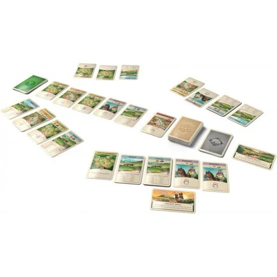 Catan: On the Road card game box on a flat surface