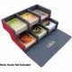 Gamegenic CATAN Trading Post premium card tray and storage box closed showing compact convertible design
