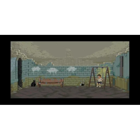 Centum Premium Edition video game cover art showing a stylized, enigmatic scene related to the prisoner protagonist and the unreliable narrator (PS5)