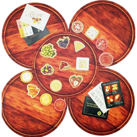 Charcuterie: The Board Game featuring food tiles and strategic charcuterie board building for 2-6 players