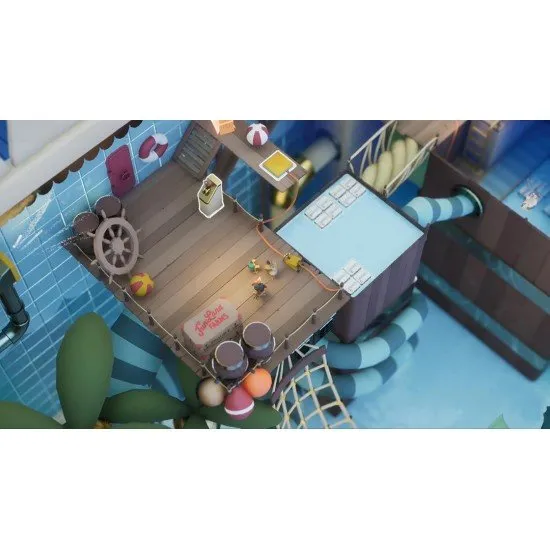 Chicken Run Eggstraction Xbox The box art for the game Chicken Run Eggstraction on Xbox, showing Molly, Rocky, and other chickens mid-escape in a chaotic scene.