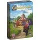 Carcassonne Circus & Artist Expansion box showing meeples stacked as an artist pyramid near a big top