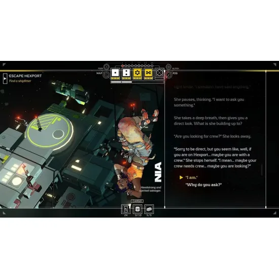 Nintendo Switch 2 game case for Citizen Sleeper 2 Starward Vector featuring sci-fi artwork of a sleeper android and spaceships
