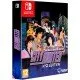 A Nintendo Switch game case featuring sleek retro anime artwork of the charismatic sweeper Ryo Saeba holding his signature revolver against a neon Tokyo backdrop