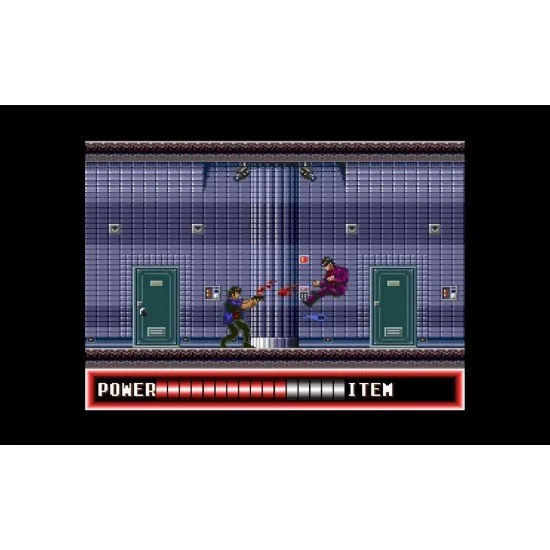 A Nintendo Switch game case featuring sleek retro anime artwork of the charismatic sweeper Ryo Saeba holding his signature revolver against a neon Tokyo backdrop