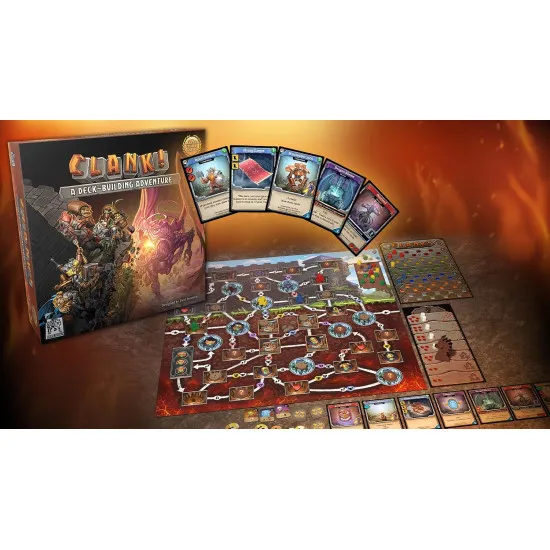 Clank! A Deck-Building Adventure Master Thief Edition board game box artwork