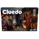 Cluedo Classic murder mystery board game box featuring Tudor Mansion artwork and six iconic suspect characters