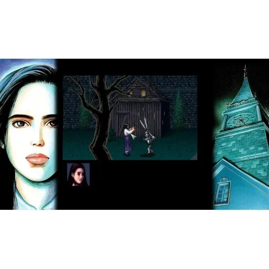 Clock Tower Rewind Nintendo Switch case showing the classic 16-bit horror artwork