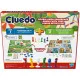 Cluedo Junior board game box featuring kid-friendly Clue characters and double-sided mystery gameboard design