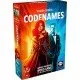 Box art for Codenames 2025 Edition showing spy silhouettes and word grids