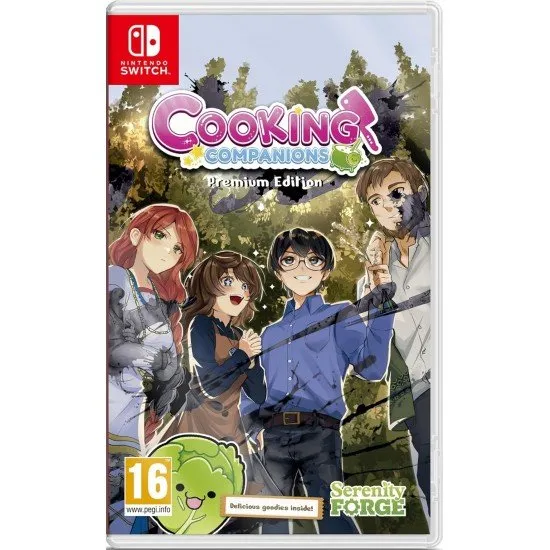 Cooking Companions Premium Edition video game cover art showing the adorable yet disturbing characters (Chompettes) in a kitchen setting (Switch)