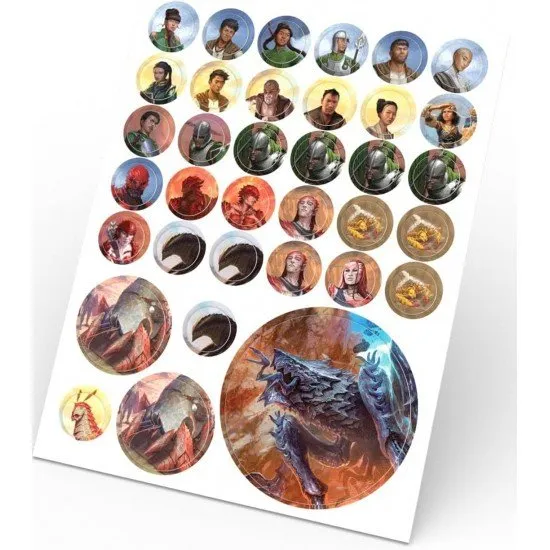 Cosmere RPG Stormlight Starter Set box showcasing epic fantasy characters on the Shattered Plains with Bridge Nine adventure details