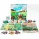 Creature Caravan board game box art featuring a colourful caravan of animals and mythical creatures traveling through a desert landscape