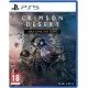 Crimson Desert PS5 game cover featuring Kliff overlooking the vast, atmospheric landscape of Pywel