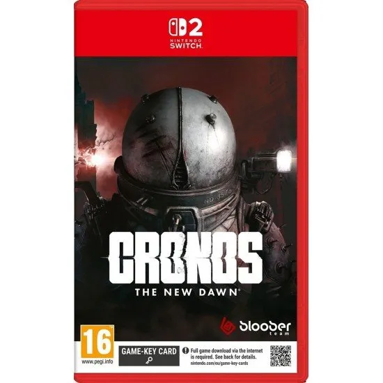 Cronos: The New Dawn Switch 2 The cover art for Cronos: The New Dawn on Nintendo Switch 2, showing a traveler character in a post-apocalyptic, brutalist setting with a grim atmosphere.