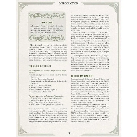 The cover of the Call of Cthulhu: Cthulhu by Gaslight Investigators Guide, showing a Victorian-era investigator holding a gas lamp in a foggy alley.