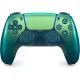 PS5 DualSense Wireless Controller Chroma Teal iridescent colour-shifting green edition front view showing shimmer effect
