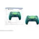 PS5 DualSense Wireless Controller Chroma Teal iridescent colour-shifting green edition front view showing shimmer effect