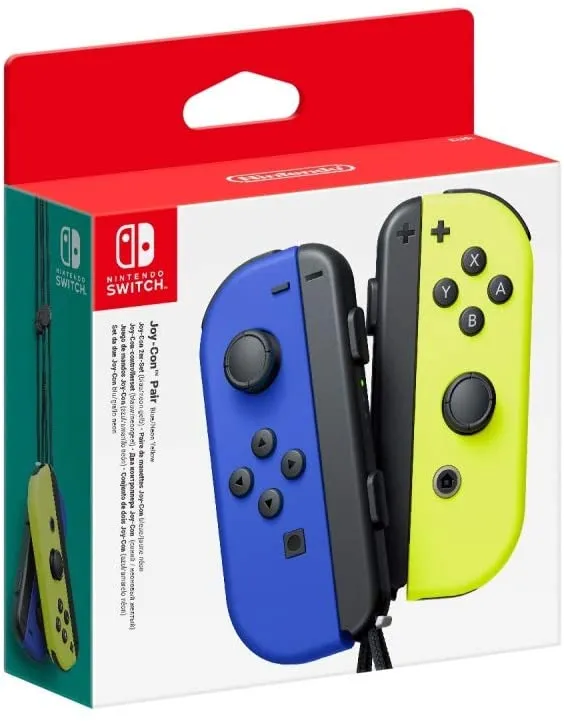 Switch Joy Con Pair Blue Yellow Itemdrop Itemdrop