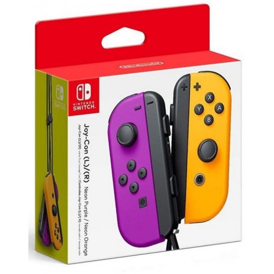 Switch Joy-Con Controllers - Neon Purple/Neon Orange