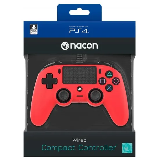 PS4 Nacon Compact Controller - Red