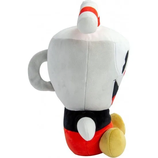 An official Cuphead plush toy from the Club Mocchi Mocchi collection, with a unique soft, squishy texture.