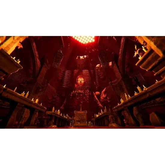 Dark Atlas: Infernum PS5 box art showing a dark, atmospheric horror scene with a mysterious figure and eerie environments