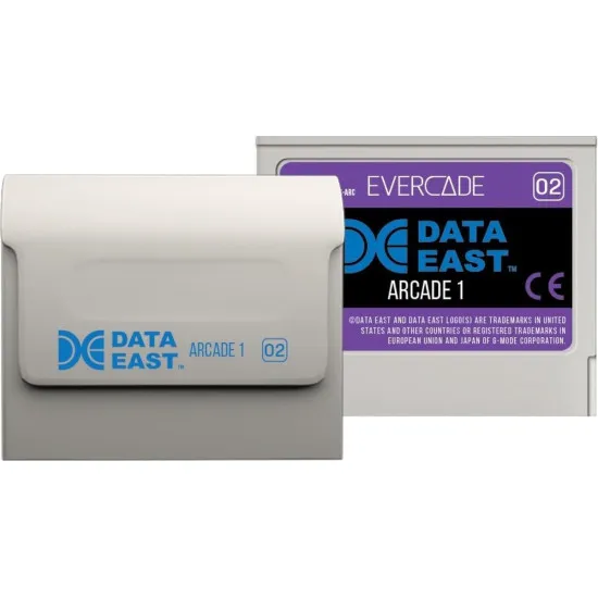 Data East Arcade Cartridge 1 for Evercade in collectable retro-style physical case featuring Data East arcade artwork