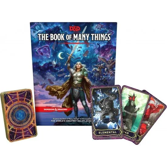D&D Deck of Many Things deluxe boxed set featuring custom deck box, hardcover books and expanded card deck
