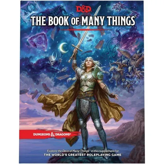 D&D Deck of Many Things deluxe boxed set featuring custom deck box, hardcover books and expanded card deck