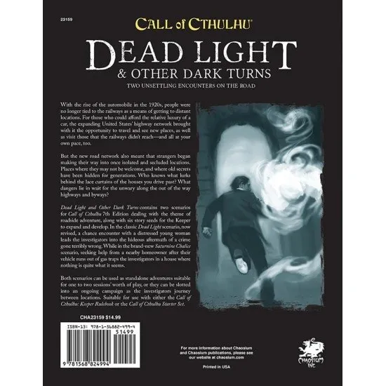 Call of Cthulhu: Dead Light & Other Dark Turns