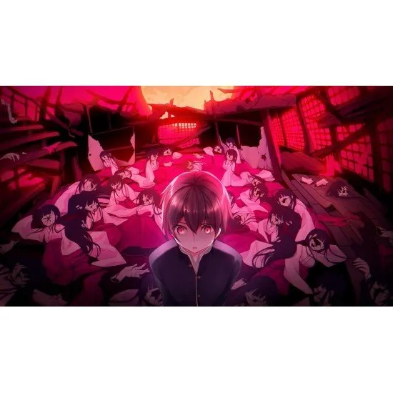 Death Match Love Comedy PS5 box art featuring Kei Yagi and his classmates in an anime style