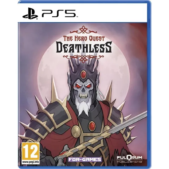 PlayStation 5 game case for Deathless The Hero Quest featuring four heroes and Slavic mythical monsters