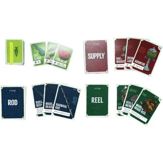 Deep Regrets board game box – horror fishing strategy game with dice and regret mechanics