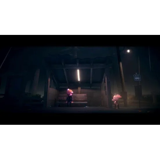 A young boy standing in a lush forest beside a growing fawn under cinematic lighting