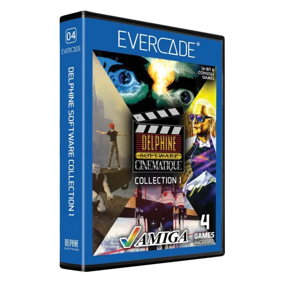 Delphine Software Collection 1 Evercade cartridge in collectable physical case featuring Another World and Flashback retro artwork