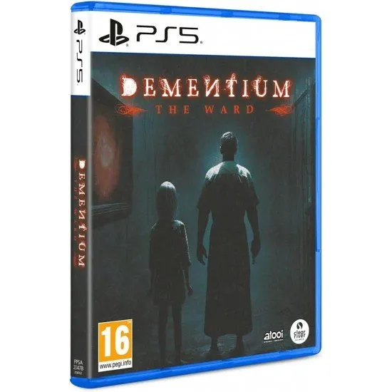 A PlayStation 5 game case depicting a terrifying, gritty hospital ward with rusted medical equipment and blood stains under flickering lights