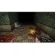 A Nintendo Switch game case featuring a dark, blood-splattered derelict hospital corridor with an eerie shadow looming in the distance