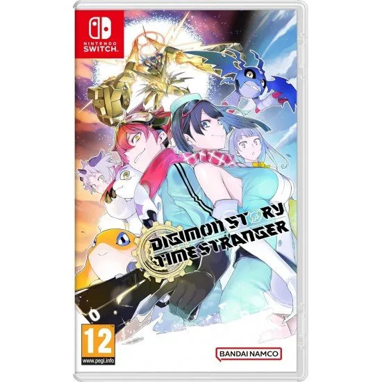 Digimon Story Time Stranger Nintendo Switch case showing Digimon battling in the Digital World
