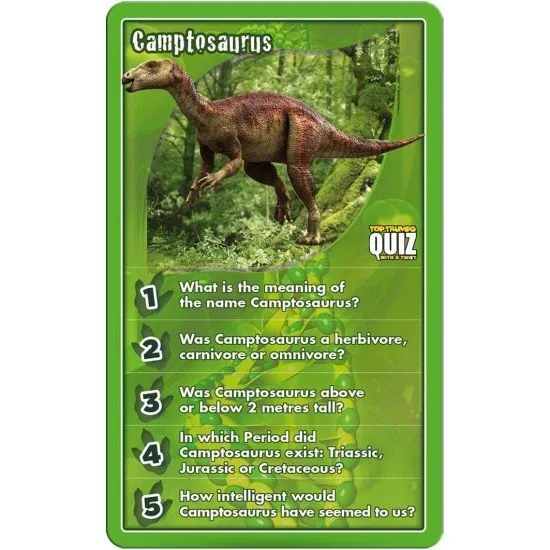 Top Trumps Quiz Dinosaurs Top Trumps Quiz Dinosaurs