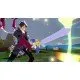 A mercenary character battling iconic Disgaea demons with explosive magic effects in an action-oriented combat scene
