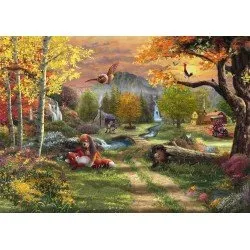 Thomas Kinkade: Disney The Fox and the Hound Jigsaw Puzzle (1000pc)
