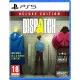 PlayStation 5 game case for Dispatch Deluxe Edition featuring Mecha Man and the dispatch team